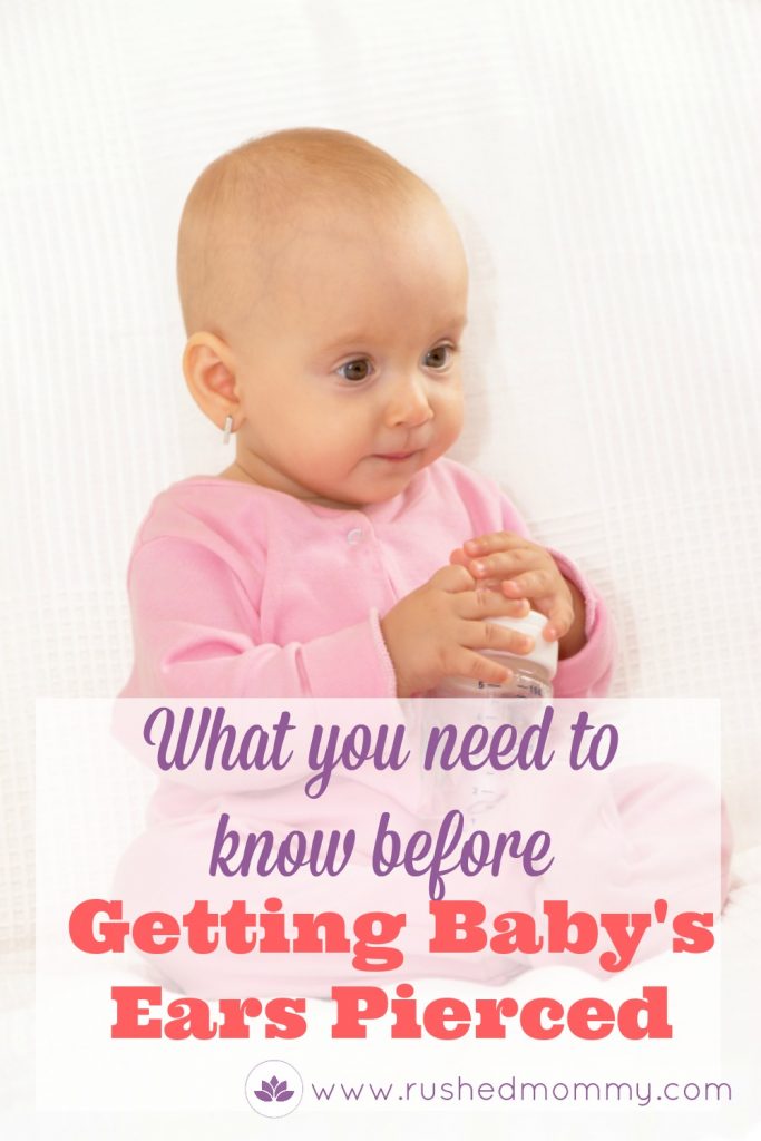 what you need to know before getting baby's ears pierced. I did the research to make you this guide to the best advice and tips for safe and simple baby ear piercing.