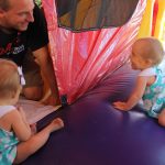 Twins in a Bounce House
