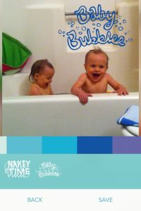 twins in the tub