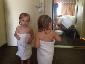 twins in hotel