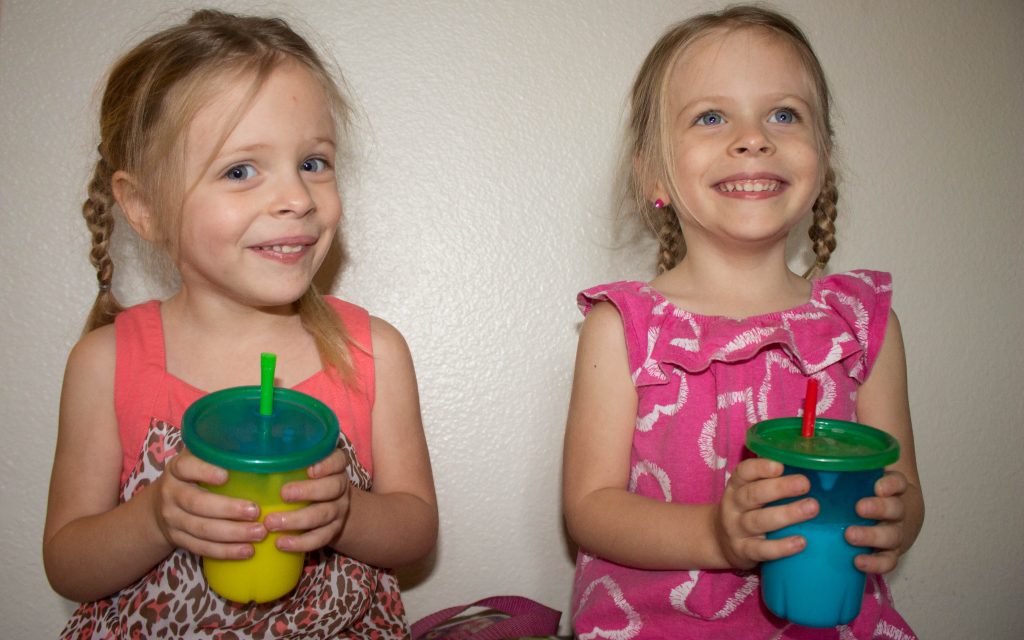 happy kids who love to drink milk!