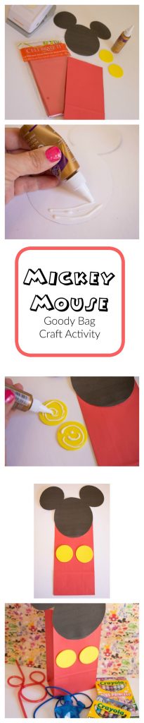 Mickey Craft Bag Activity for a playdate or a party for Preschoolers