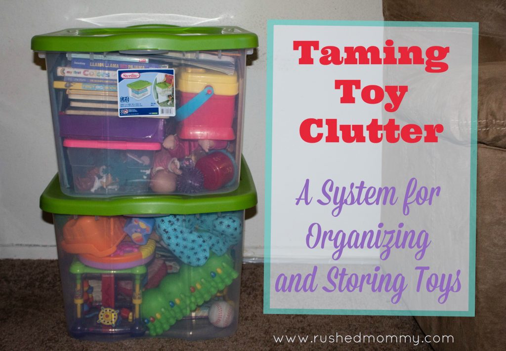 Organizing and storing toys