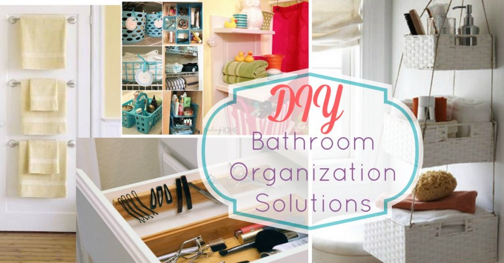 simple cheap and easy small space DIY bathroom organization and storage solutions
