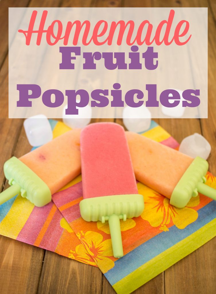 One of my favorite healthy kids recipes for easy homemade fruit popsicles. Fun ice pops can be low sugar by using greek yogurt, fresh fruit and honey. These are great summer treats that are also a healthy snack!