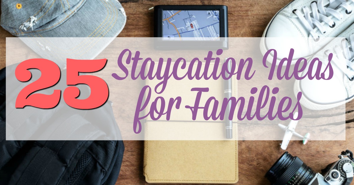 Ideas to make your staycation at home more exciting. This big list of family activities will be fun for couples with kids or without, during summer or on Spring Break. These tips offer plenty of cheap things to do, as well as some creative ways to spend you weekend free time.