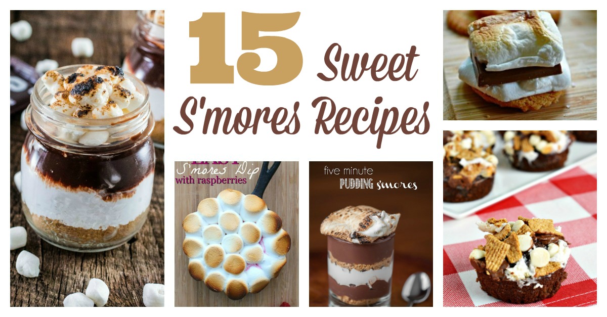 15 sweet s'mores recipes that are great for a party, and you can make them without a campfire! You'll find plenty of tasty treats here, from dip to pie to cupcakes to brownies. These ideas are great for an indoor or outdoor dessert bar.Most are gone in a few bites! My favorites are the pudding cups and the to-go party favors.