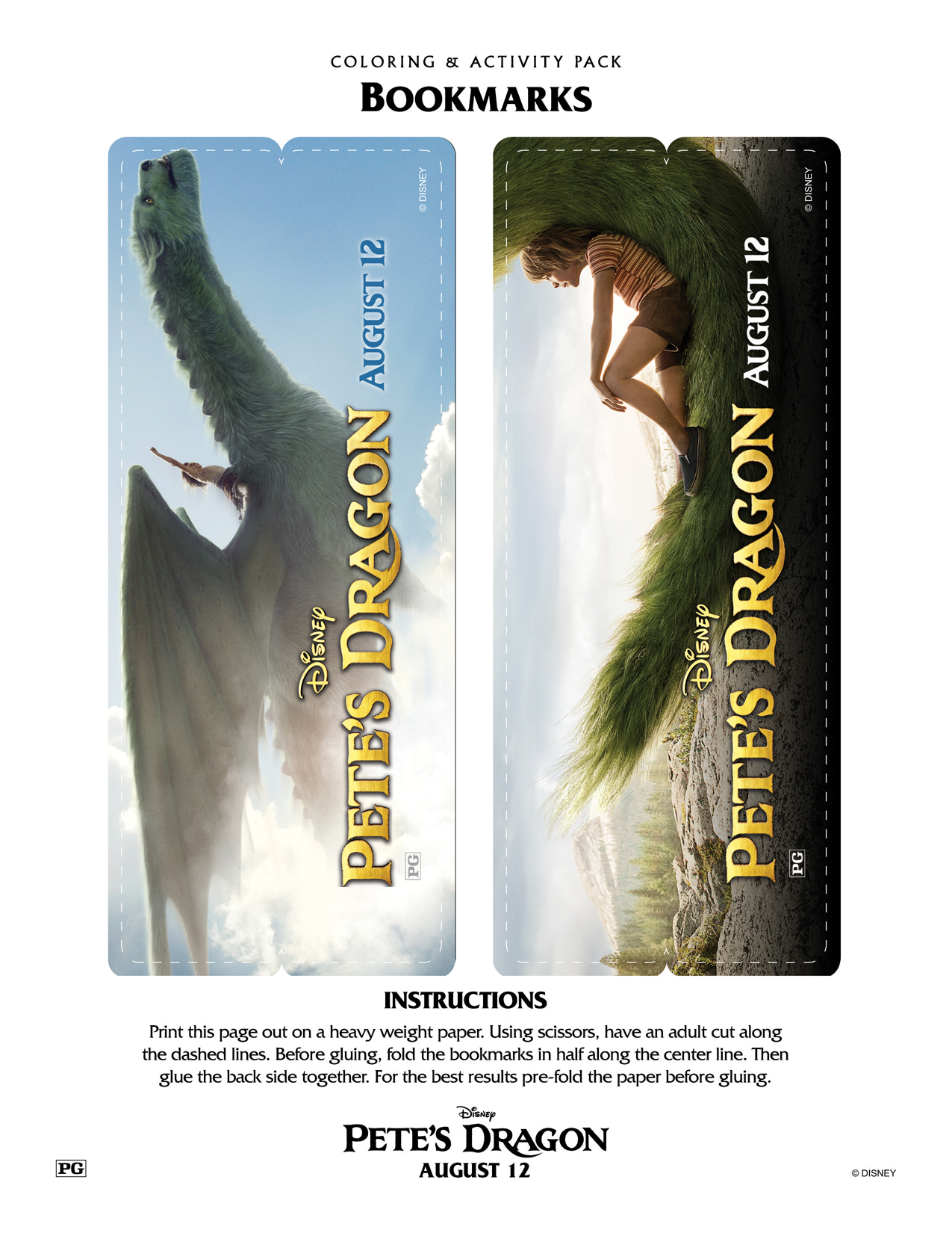 Pete's Dragon Bookmarks