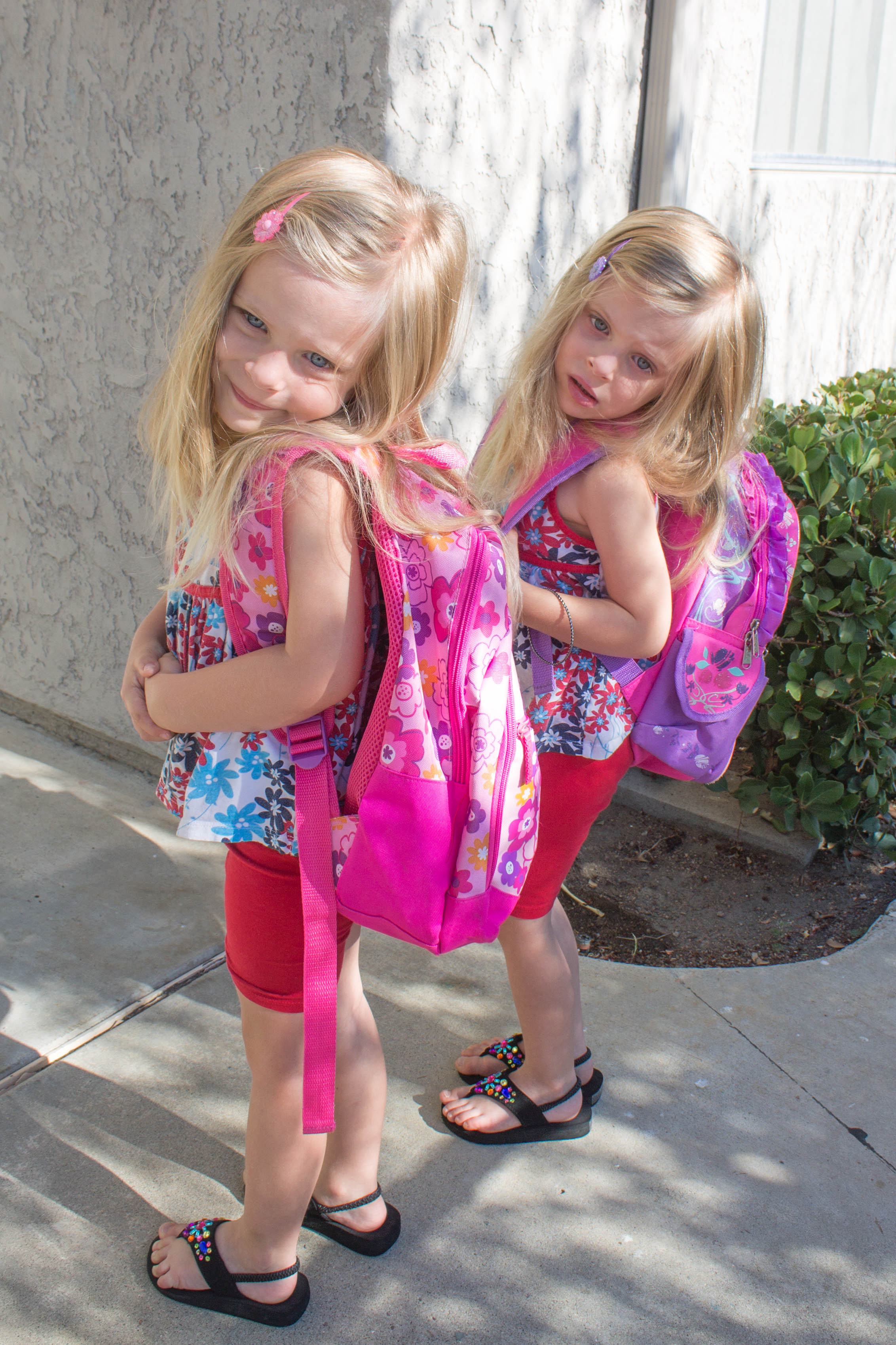 The twins still have 2 years until they start kindergarten. They wish they could go back to school with us though!