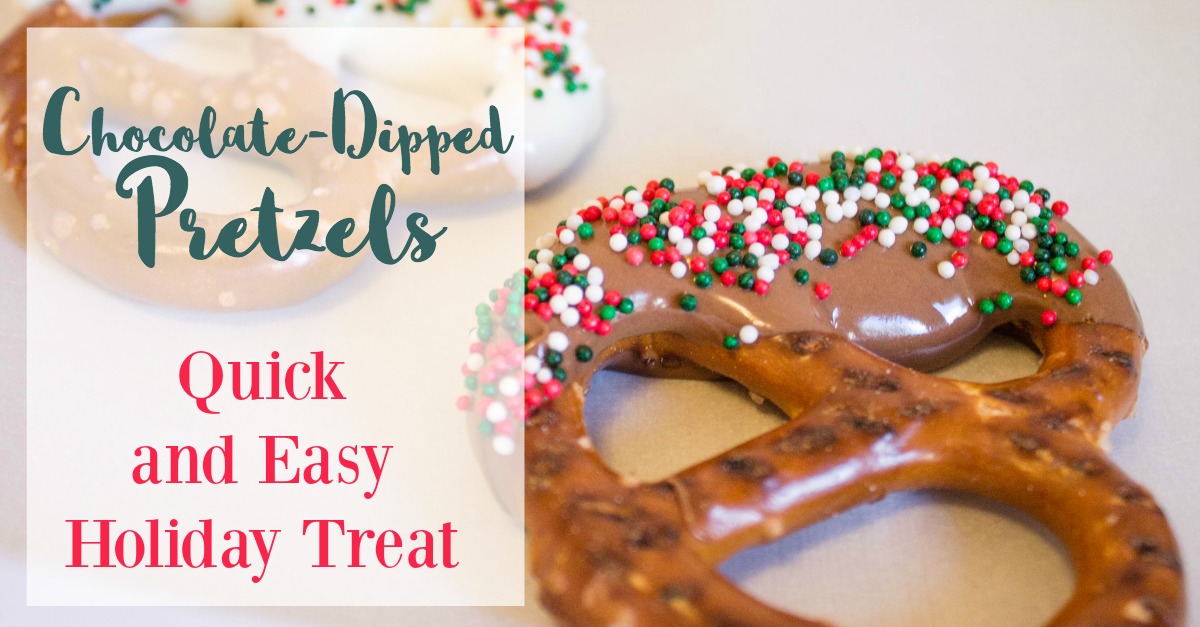 DIY christmas gift idea: Chocolate dipped treat bags