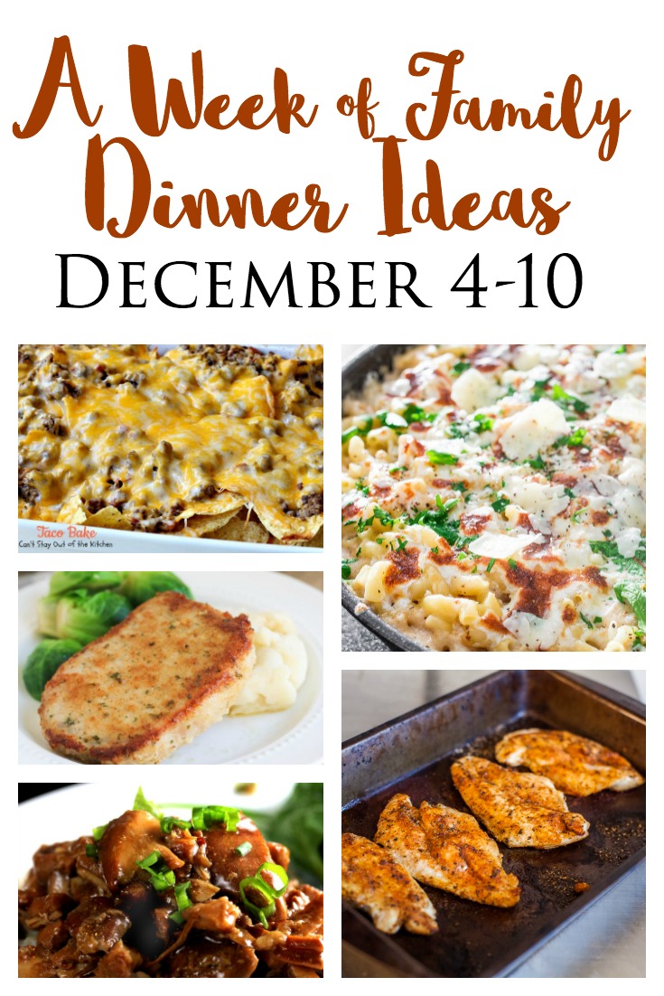 quick and easy dinner ideas for busy families december 4-10
